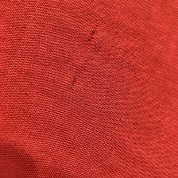 Nike Mens Basic T-Shirt Red Heathered Short Sleeve Small Swoosh Crew Neck M - Picture 9 of 9